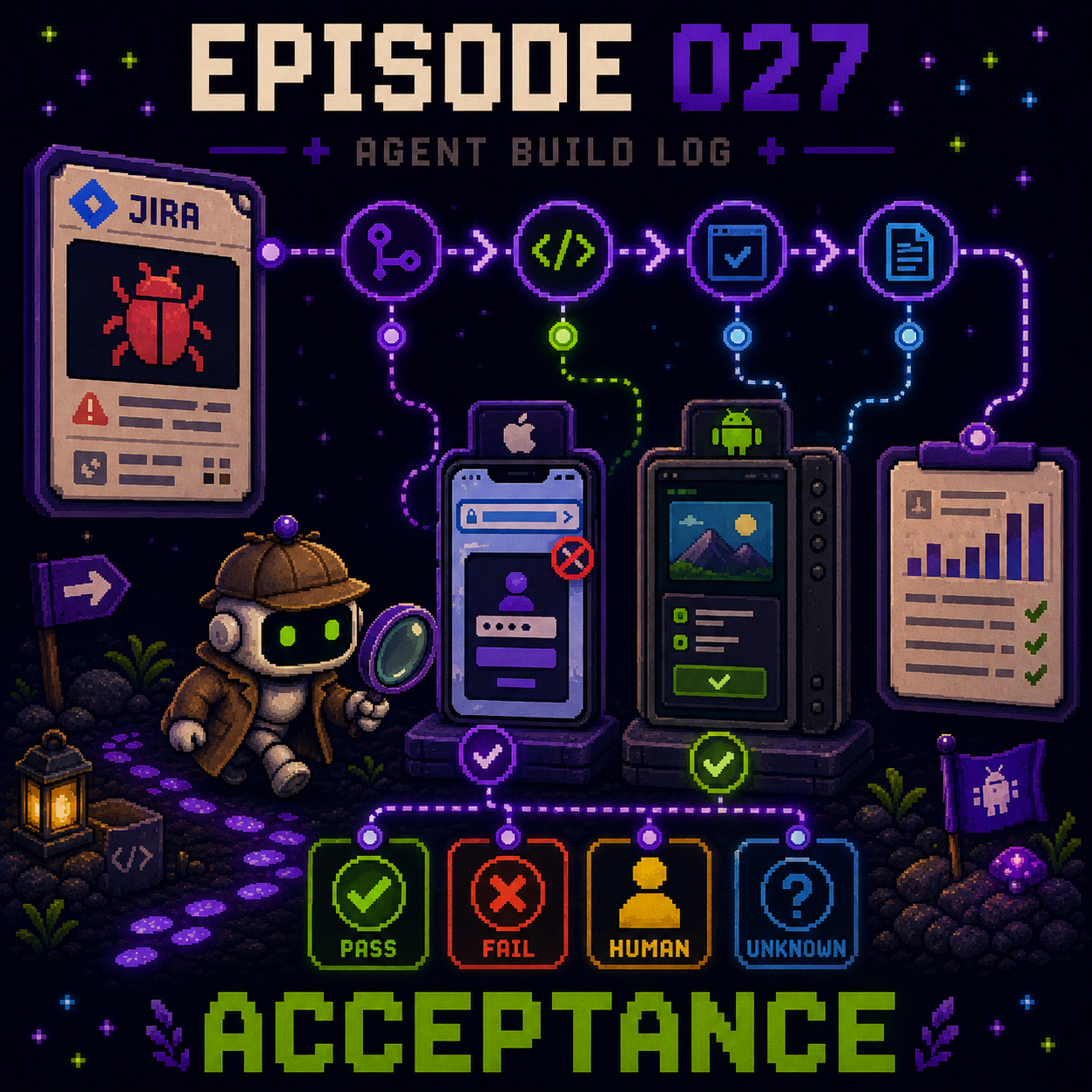 Agent Build Log Episode 027: Acceptance turns a Jira ticket into an evidence-backed report