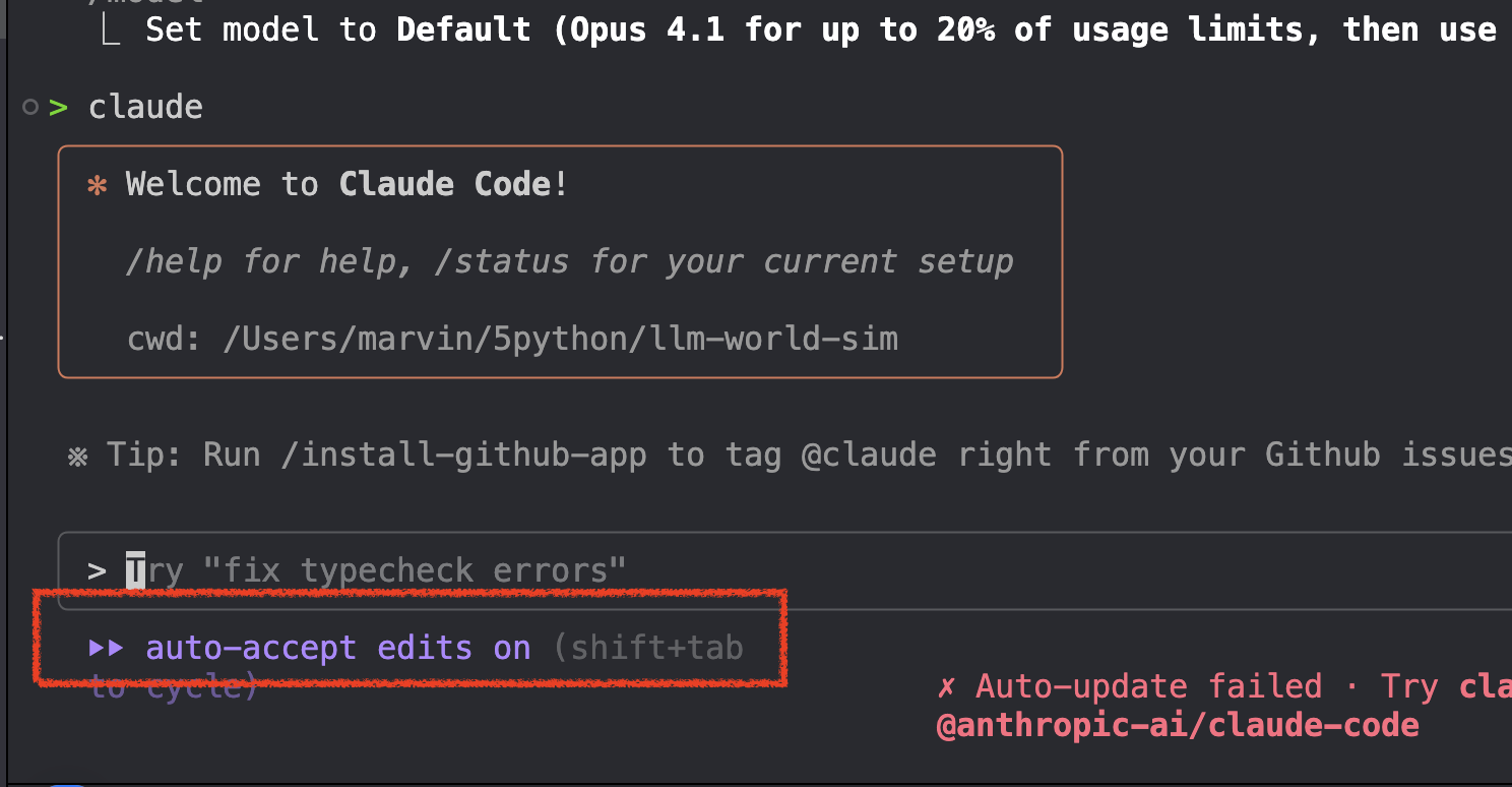 auto accept mode